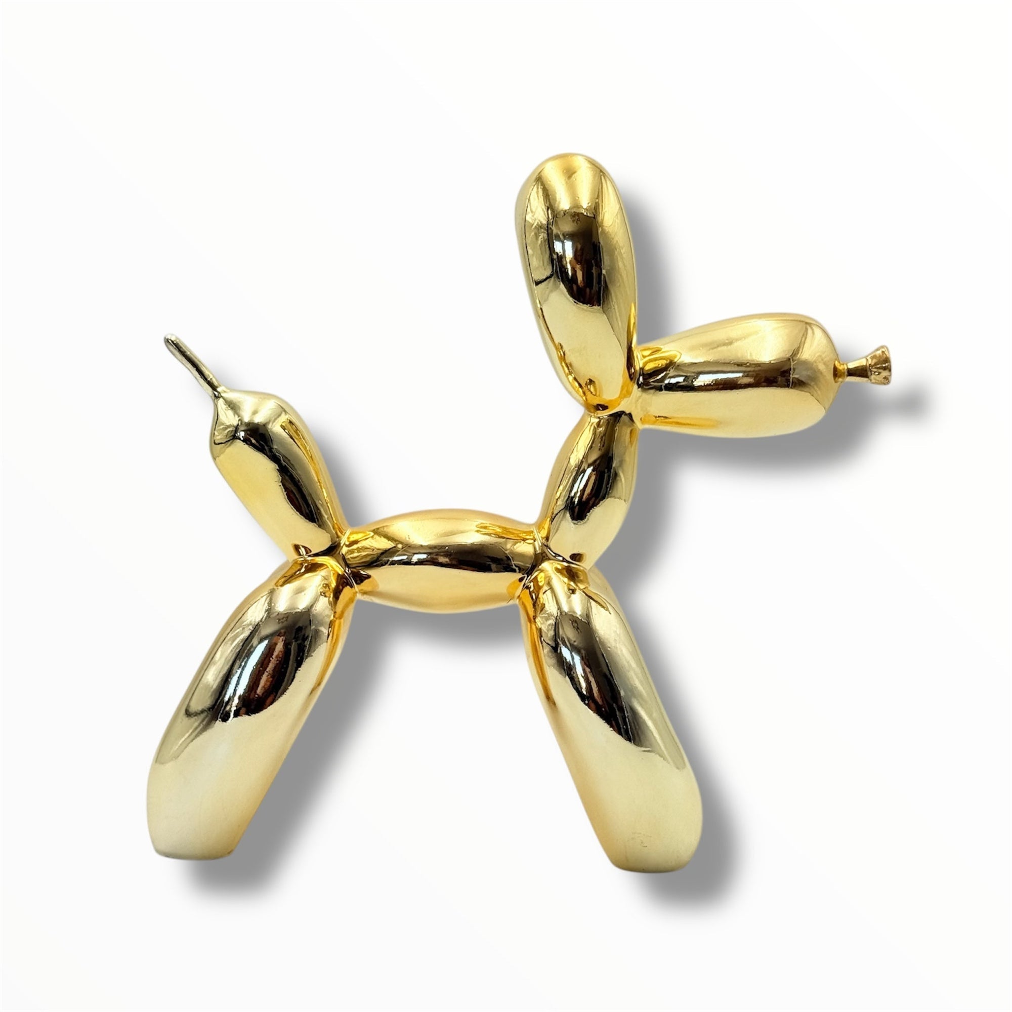 And Iconic Balloon Dog Sculpture Set Gold Chrome Style