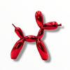 Balloon Dog Sculpture Set - Red Chrome Edition