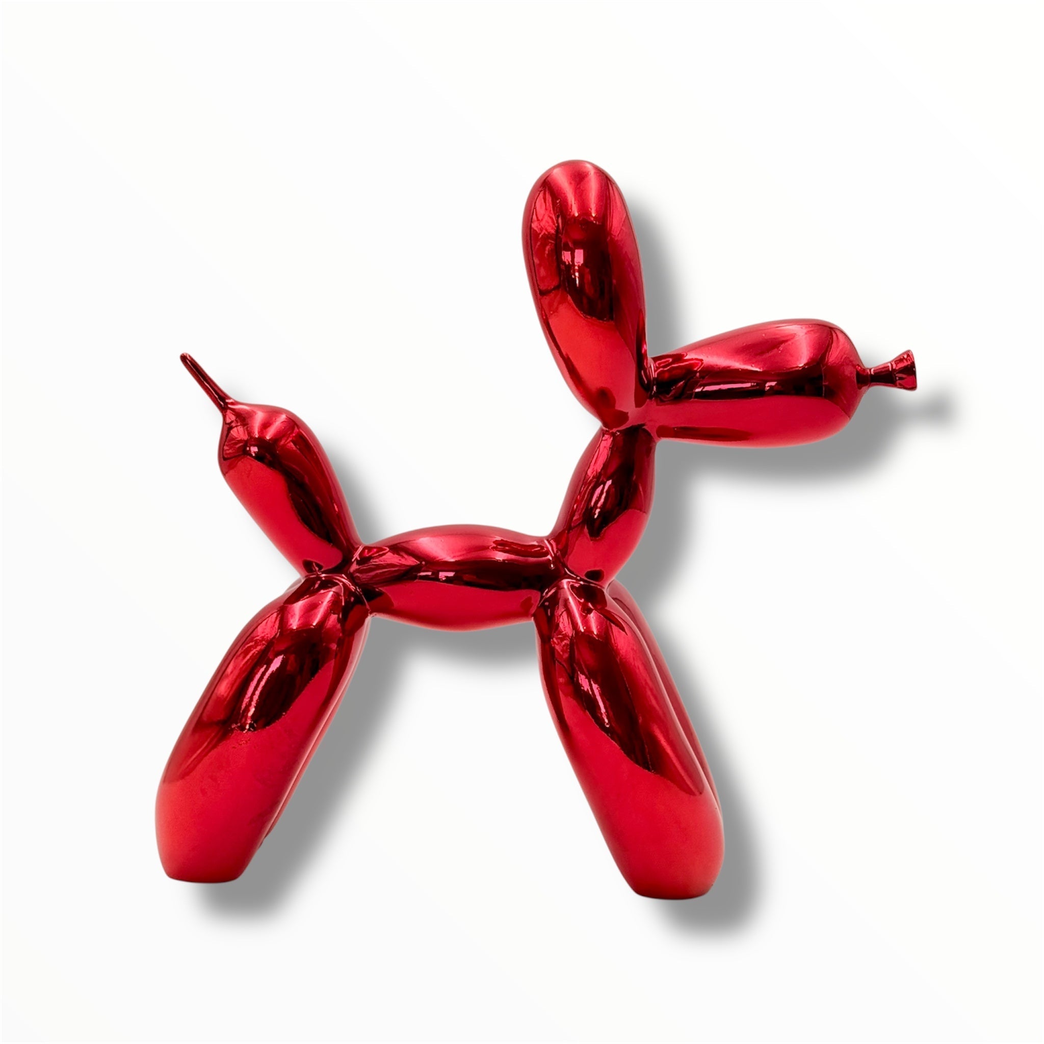 Balloon Dog Sculpture Set - Red Chrome Edition by HT Animal Supply - red chrome balloon dog sculpture set, product image 1