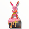Balloon Rabbit Sculpture LOVE - Pink Street Art Edition