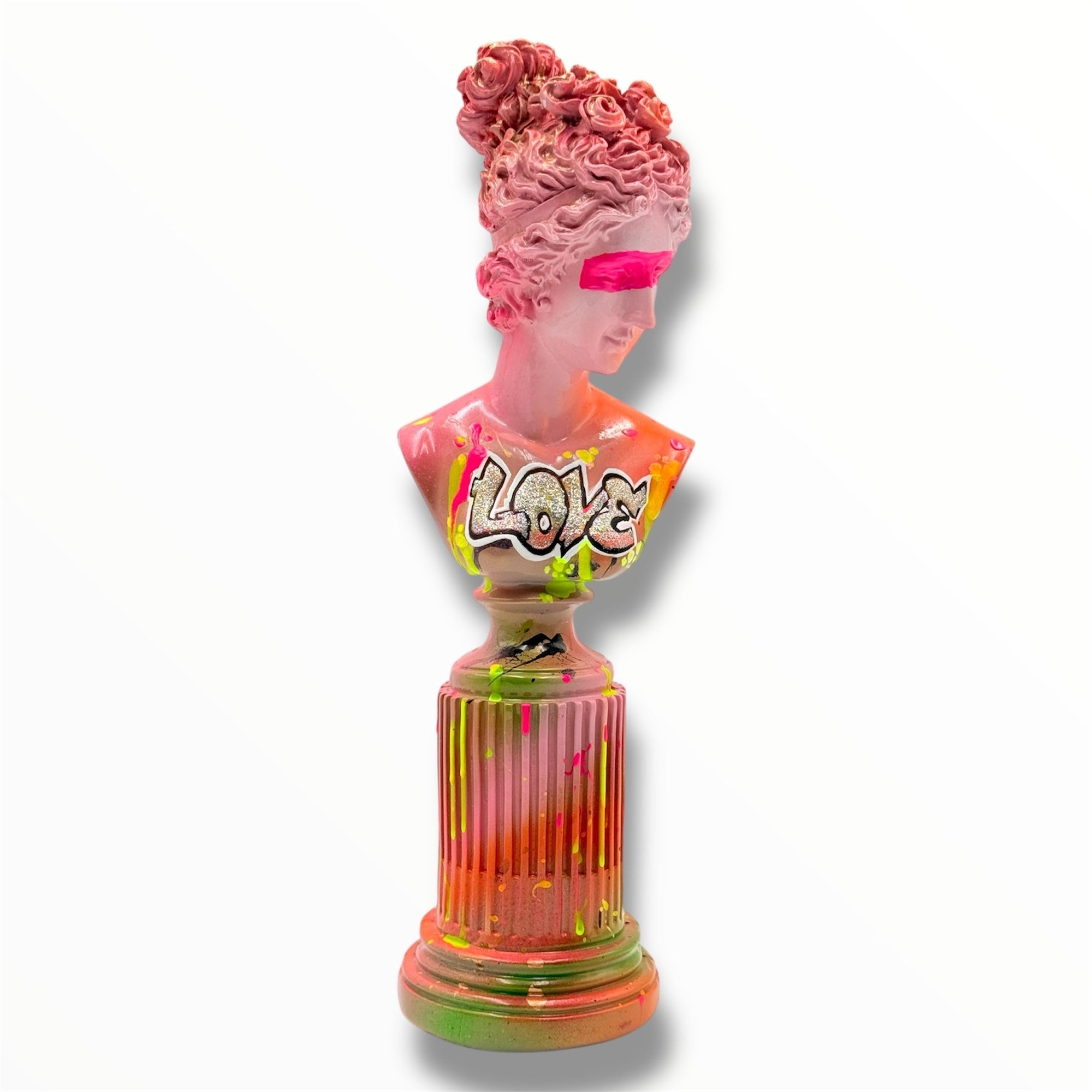 And Iconic Venus Sculpture Love Pink Pop Art Style