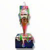 Melty Bag Sculpture - Chrome with Neon Drip Edition