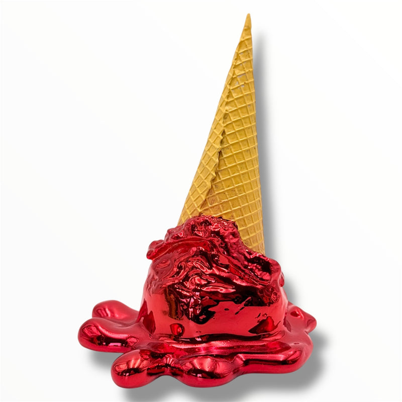Opps! No.1 Ice Cream Sculpture - Red Chrome Edition - HT Animal Supply image 1