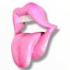 Iconic Kiss Wall Sculpture - Pink Neon Edition