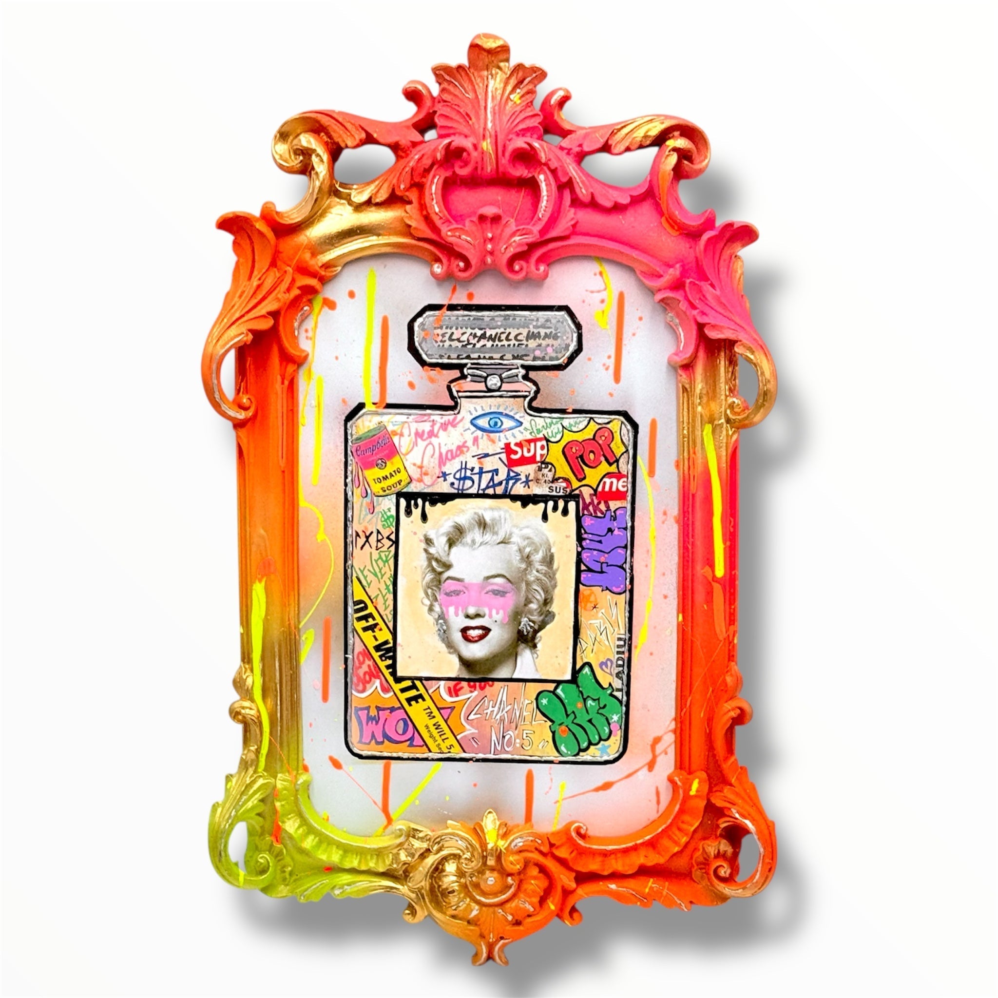 Marilyn Monroe Mixed Media Art - Pop Art Street Edition - HT Animal Supply image 1