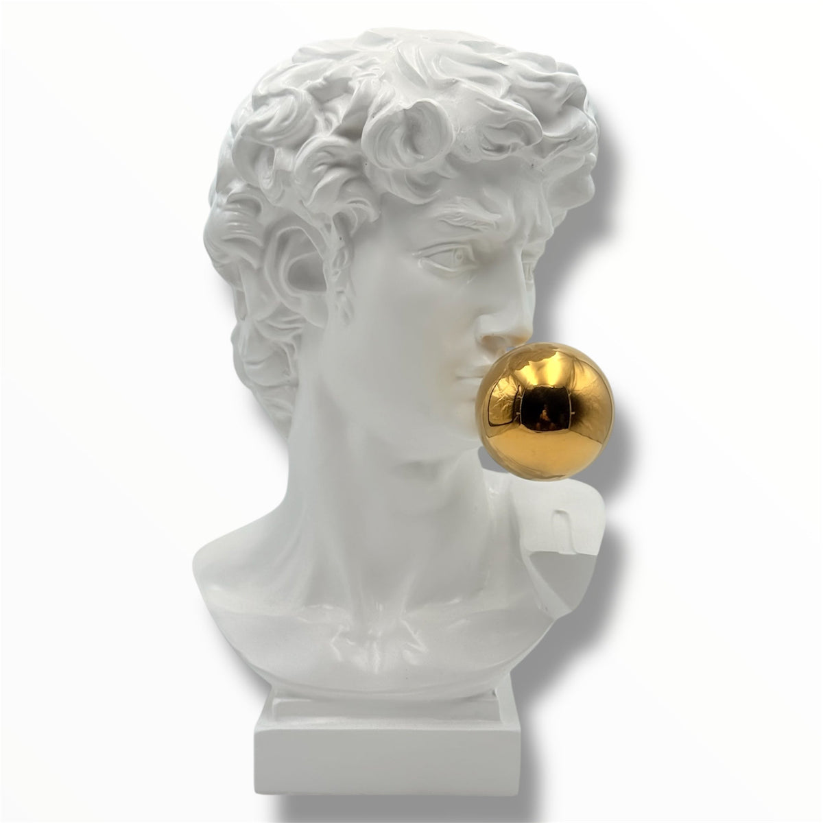 And Iconic David Sculpture Gold Ball Style
