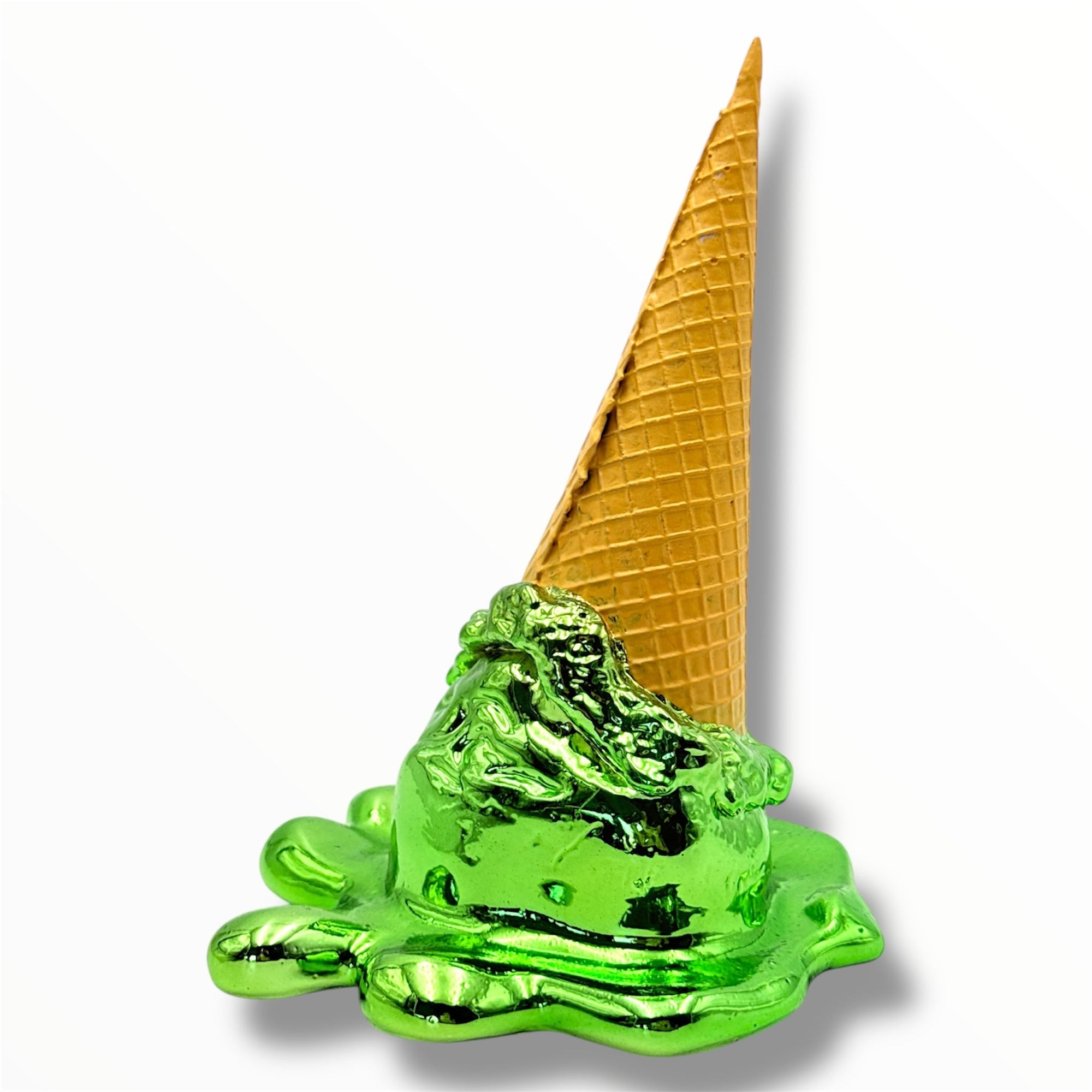 And Iconic Oops! No.1 Ice Cream Sculpture Green Chrome Style