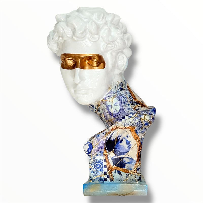 Giuliano de' Medici Bust - Kintsugi Design by HT Animal Supply - kintsugi giuliano de' medici bust, product image 1