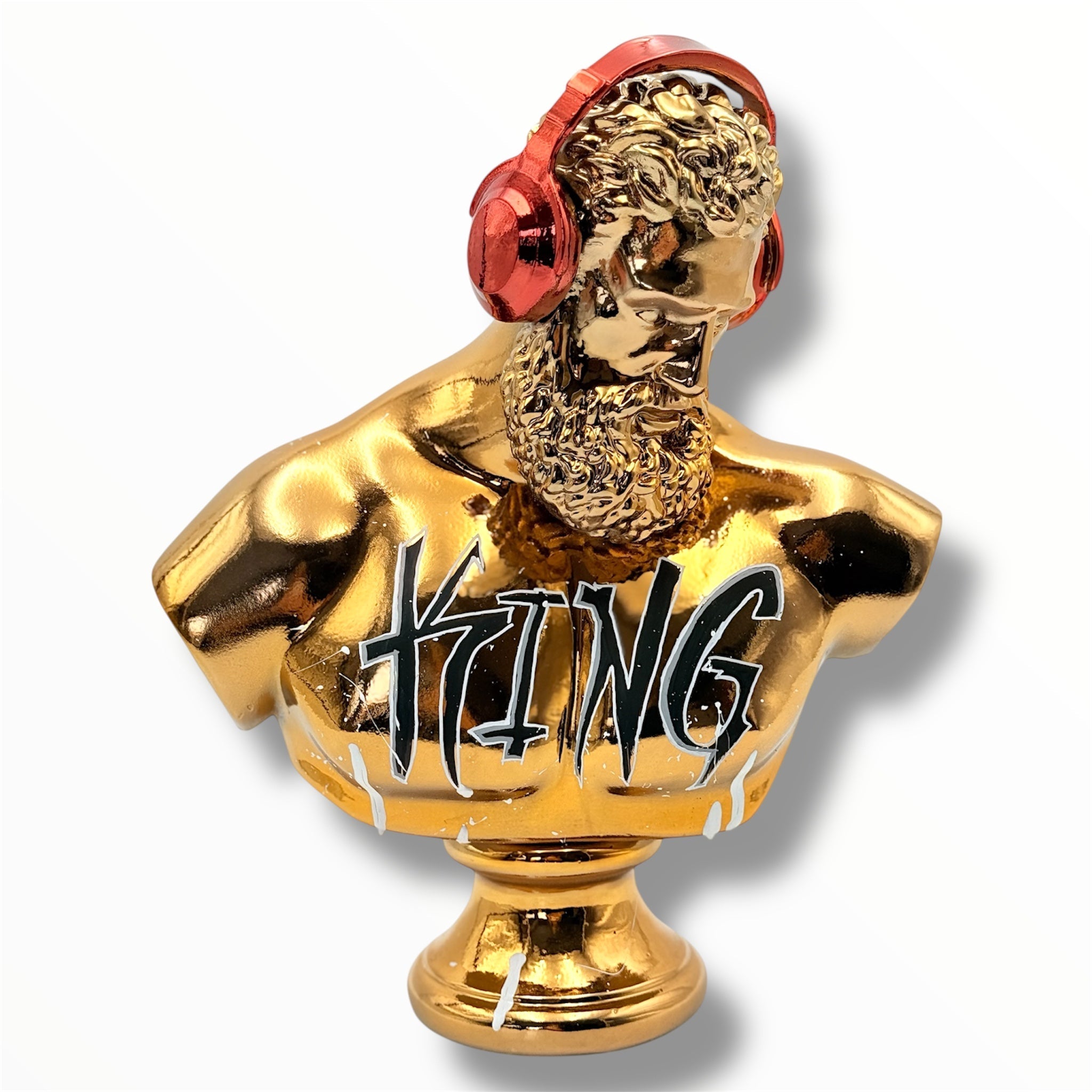 DJ Hercules Sculpture - The King Edition by HT Animal Supply - the king dj hercules sculpture bust, product image 1