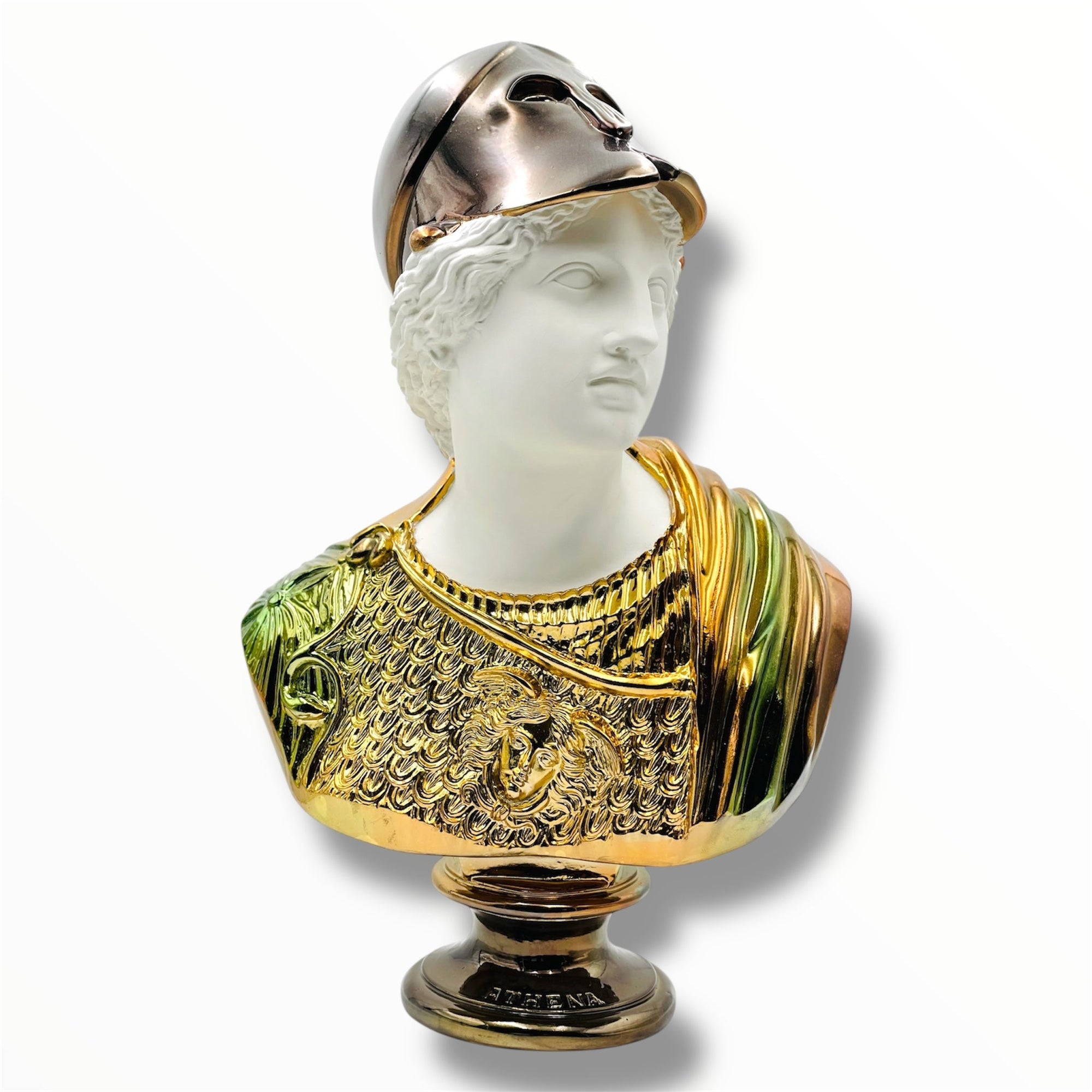 And Iconic Athena Sculpture Ombre Chrome Style