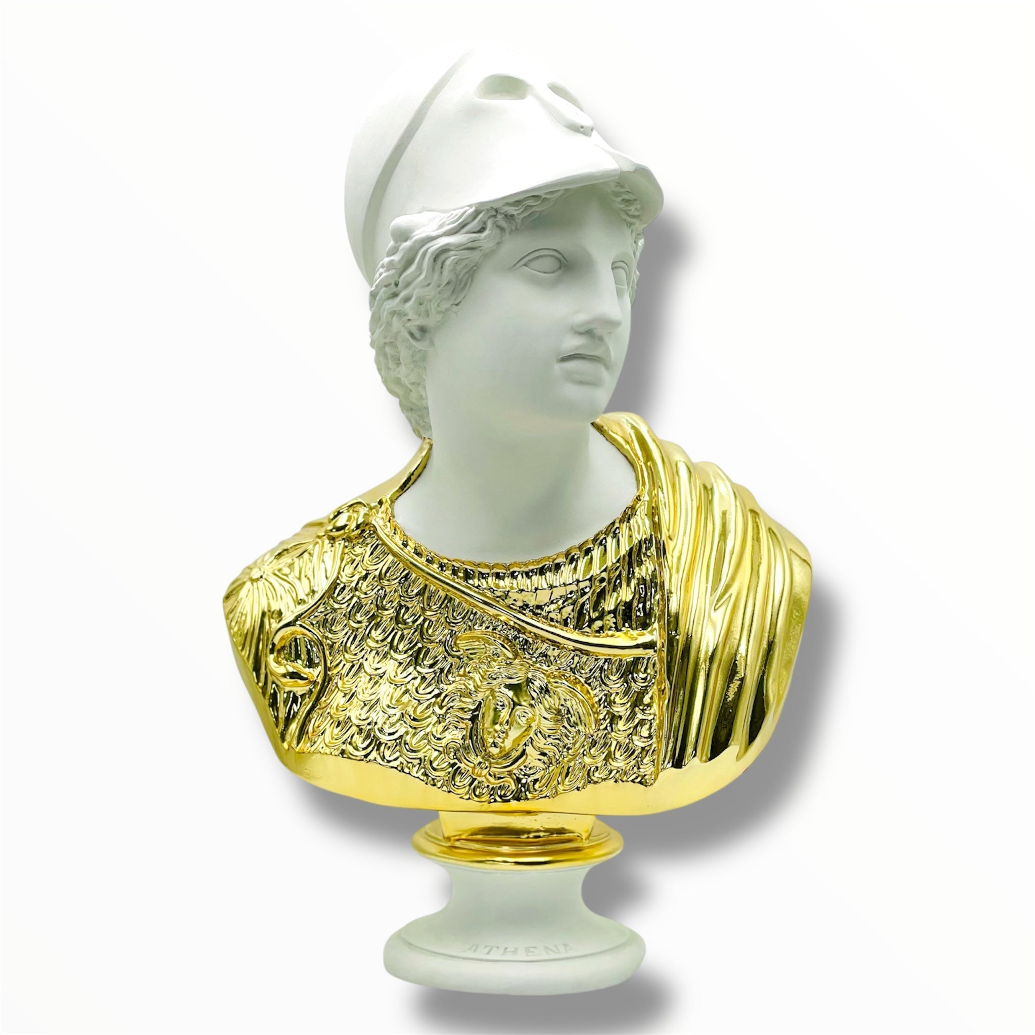 Athena Sculpture - Gold Chrome Edition by HT Animal Supply - gold chrome athena sculpture, product image 1