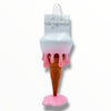 Melty Bag Sculpture - White & Pink Edition
