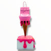 Melty Bag Sculpture - Light & Neon Pink Edition
