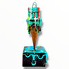 Melty Bag Sculpture - Blue Chrome Edition