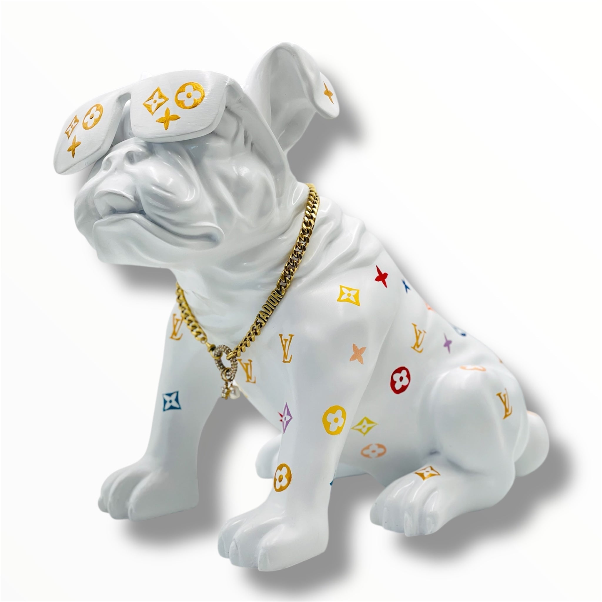 British Bulldog Sculpture - Louis Vuitton Edition - HT Animal Supply image 1