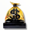 Green Money Bag Sculpture - Alec Monopoly Inspired Pop Art Sculpture