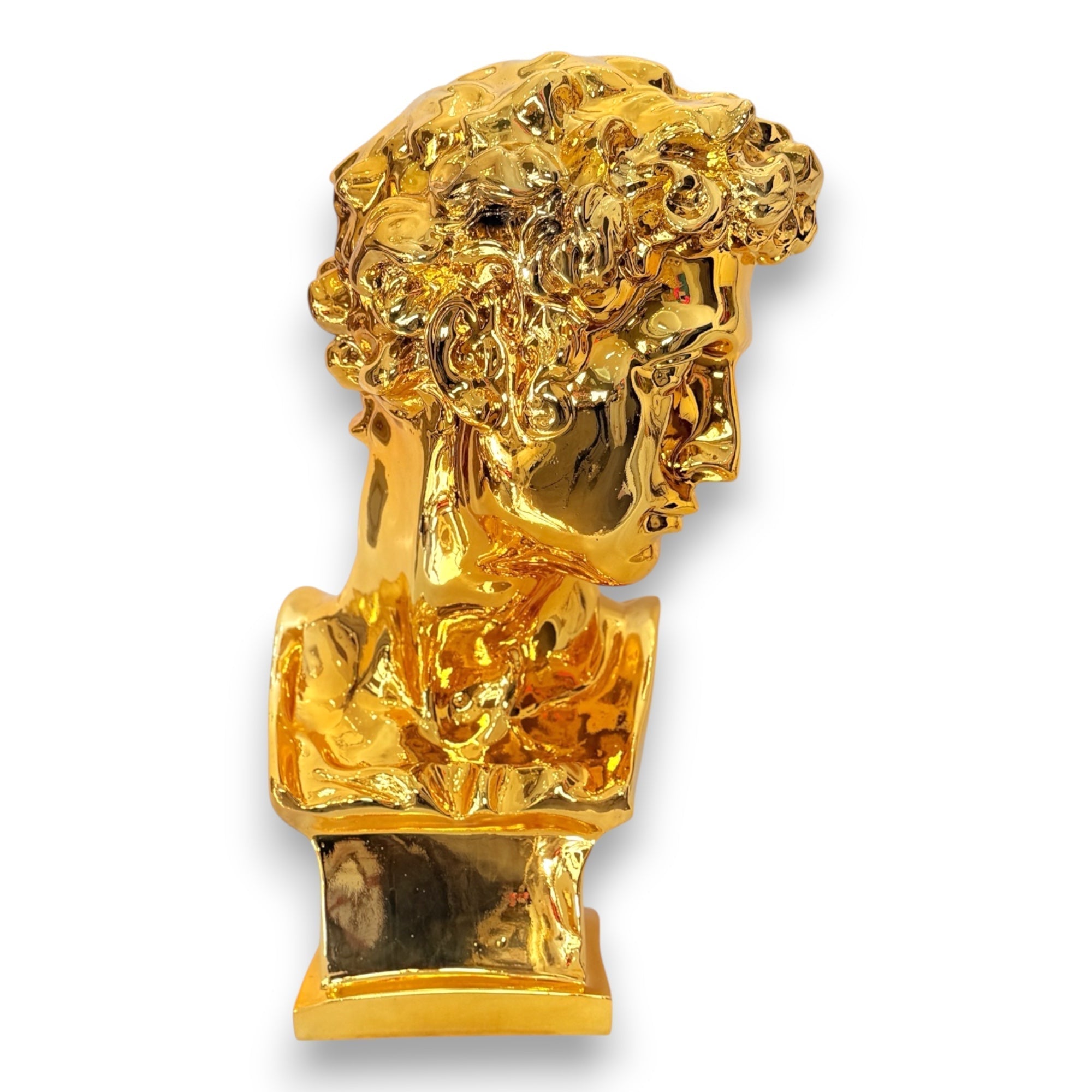 And Iconic Giuliano de Medici Sculpture Gold Chrome Style