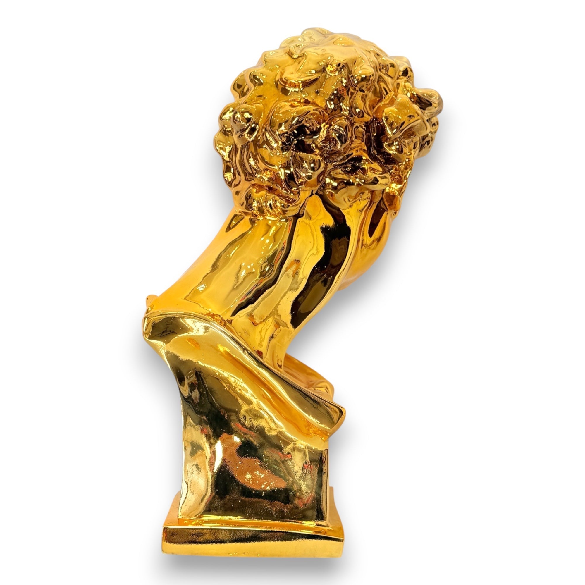 And Iconic Giuliano de Medici Sculpture Gold Chrome Style