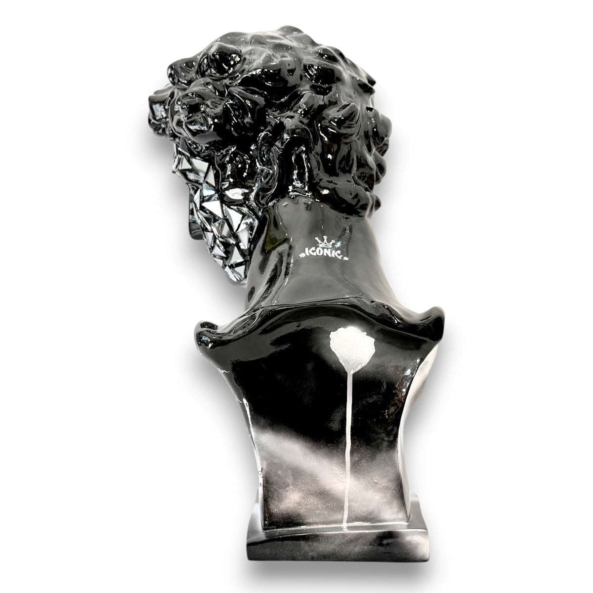 And Iconic Giuliano de Medici Bust Black Mirror Mosaic Style
