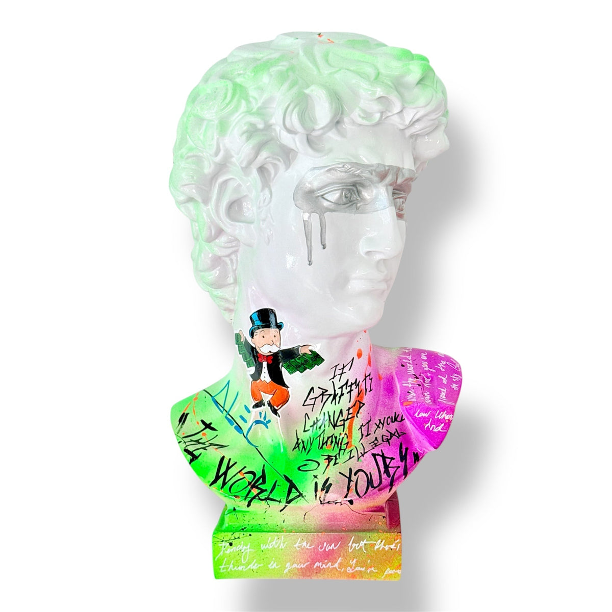 And Iconic Pop Art David Sculpture Graffiti Pop Art Style