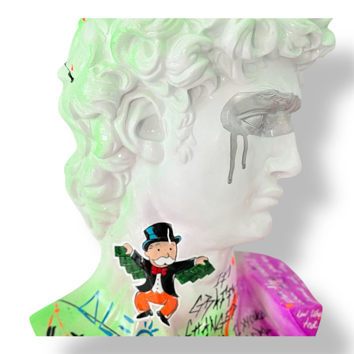 And Iconic Pop Art David Sculpture Graffiti Pop Art Style
