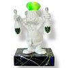 Scrooge McDuck Sculpture - White Neon Green Pop Art Edition