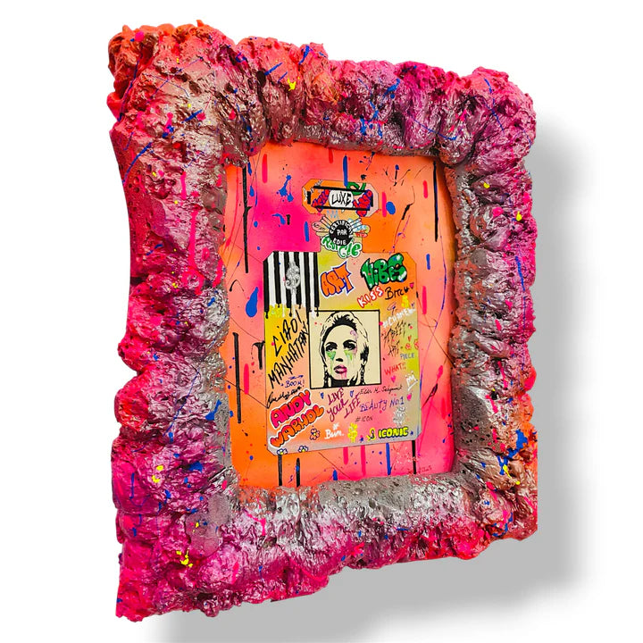 And Iconic Pink Perfume Bottle Street Art Canvas