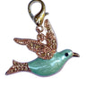 Huge Green Bird Dog Collar Charm