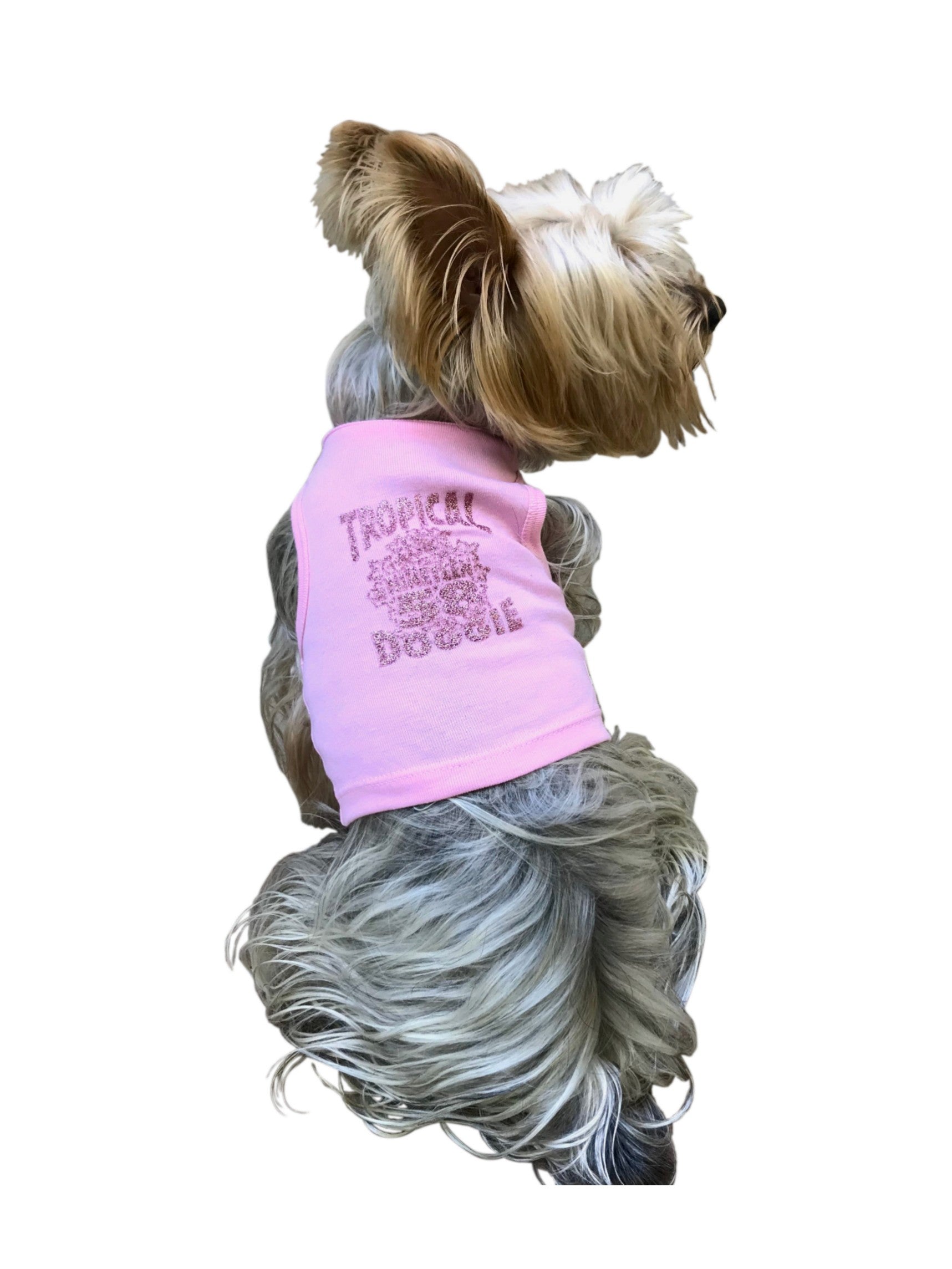 Tropical Dog Tank, Pink