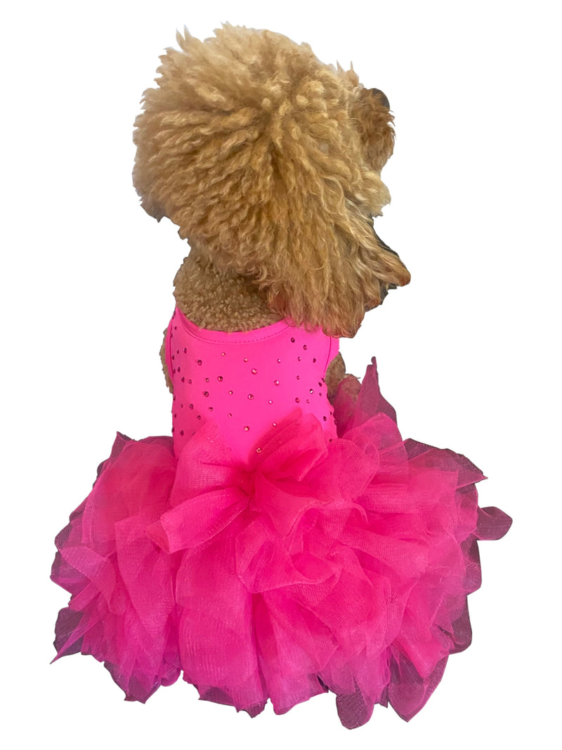 Miami Sparkles Tutu in Hot Pink