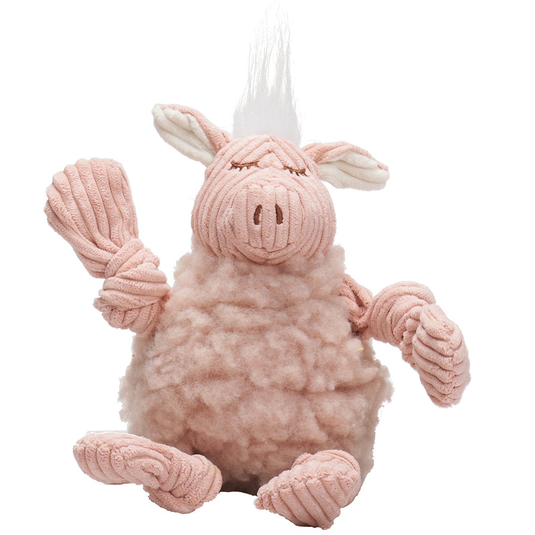 Penelope Pig HuggleFleece FlufferKnottieTM Plush Dog Toy