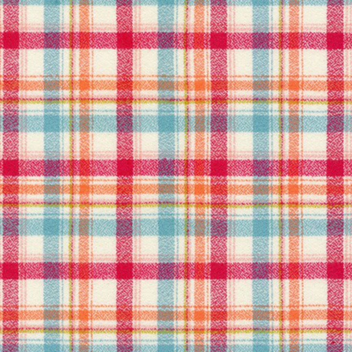Pink & Blue Plaid Luxe Flannel Dog Bandana