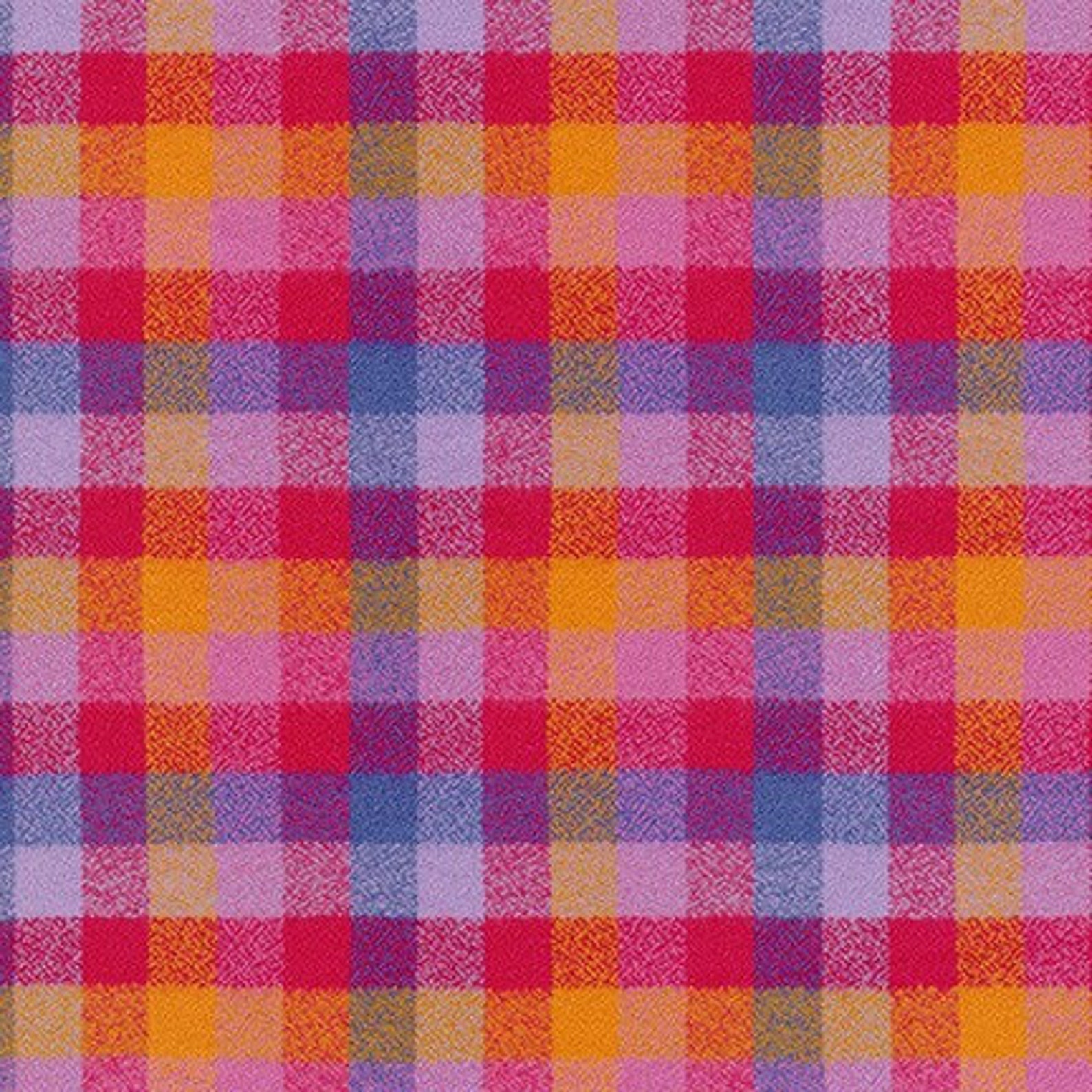 Pink Plaid Luxe Flannel Dog Bandana