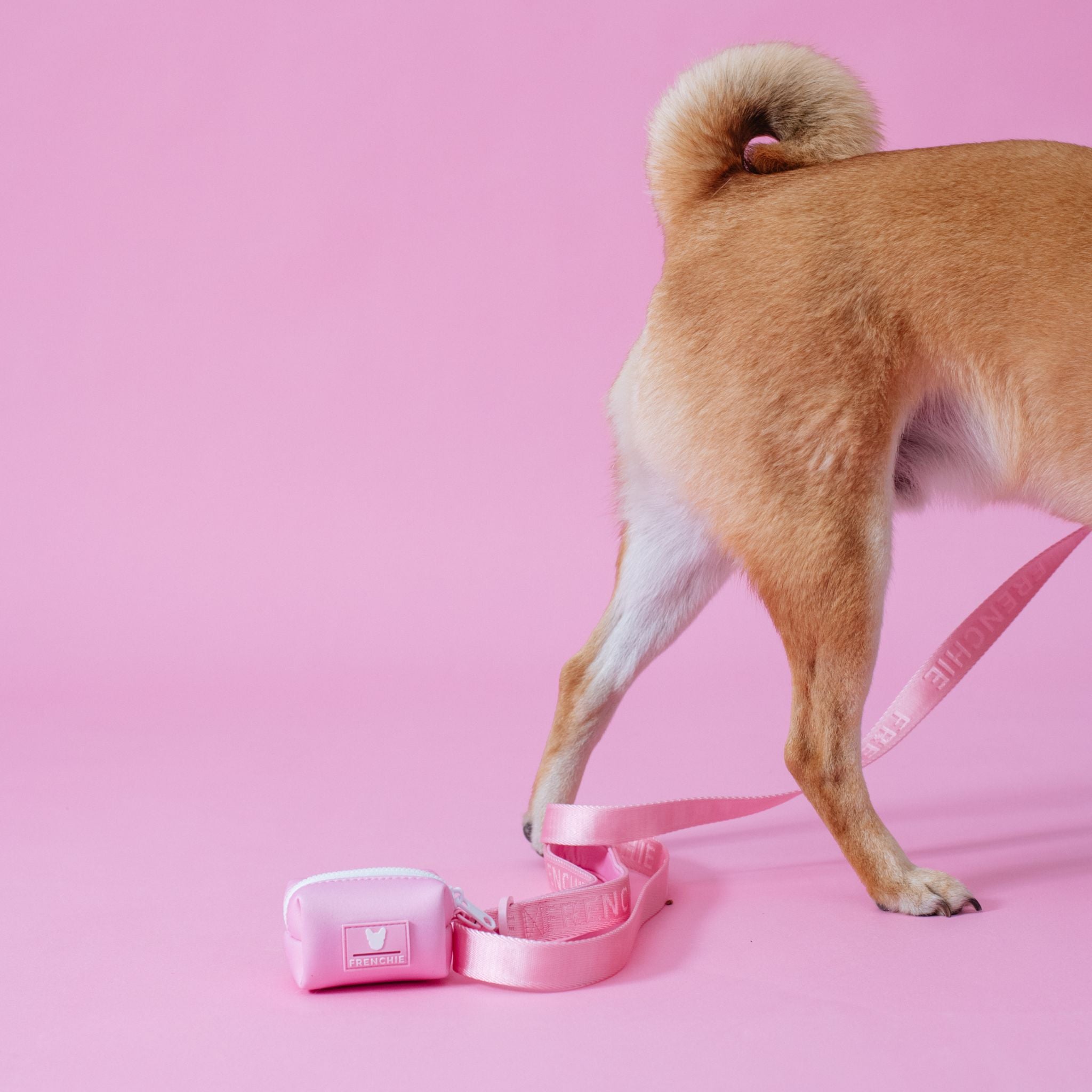 Frenchie Poo Bag Holder - Pink Bubblegum