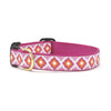 Up Country Pink Crush Cast Brass Dog Collar