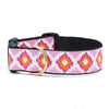 Up Country Pink Crush Extra Wide 1.5" Cast Brass Dog Collar