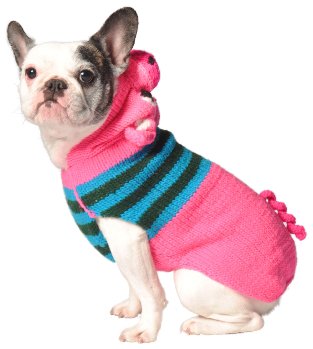 Chilly Dog Pink Piggy Hoodie Dog Sweater