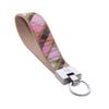 Up Country Pink Plaid Cast Brass Key Ring