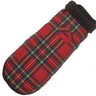 Red Plaid Fleece Lined Coat