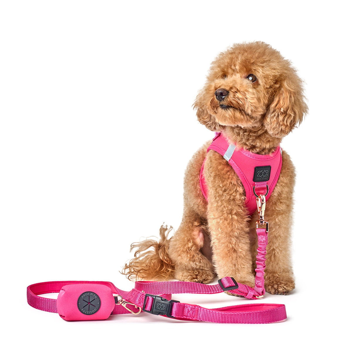 DOGISTRY Dog Waste Bag Holder - Park Ave Pink