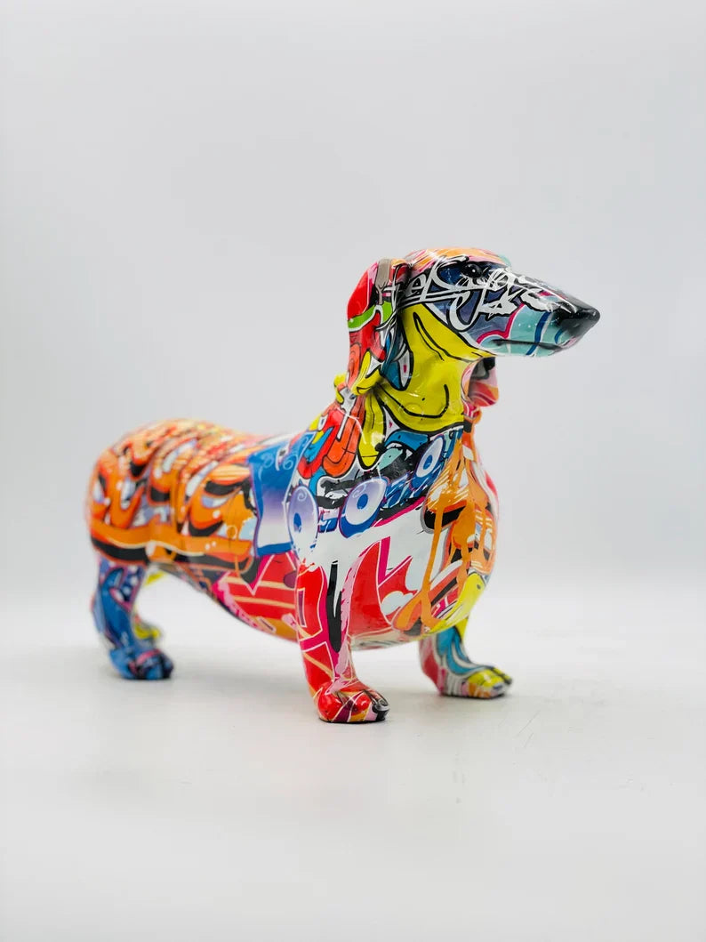 Pop Art Dachshund Dog Sculpture