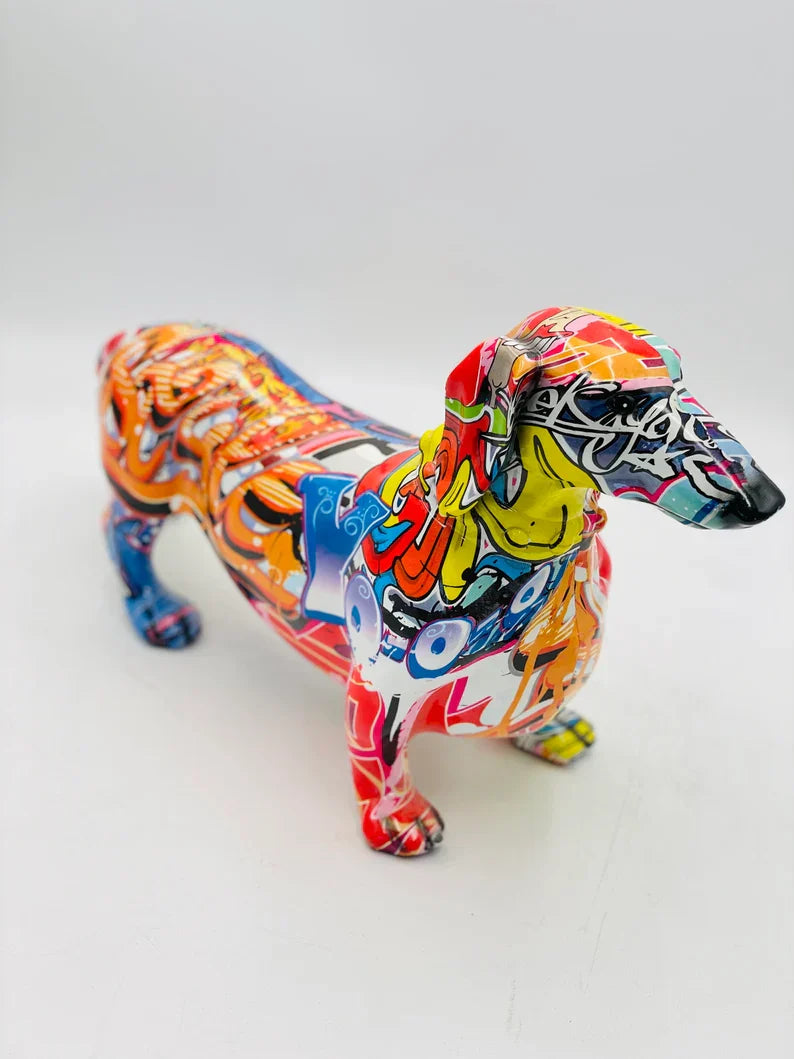 Pop Art Dachshund Dog Sculpture