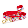 Up Country Pop Hearts Cast Brass Dog Leash
