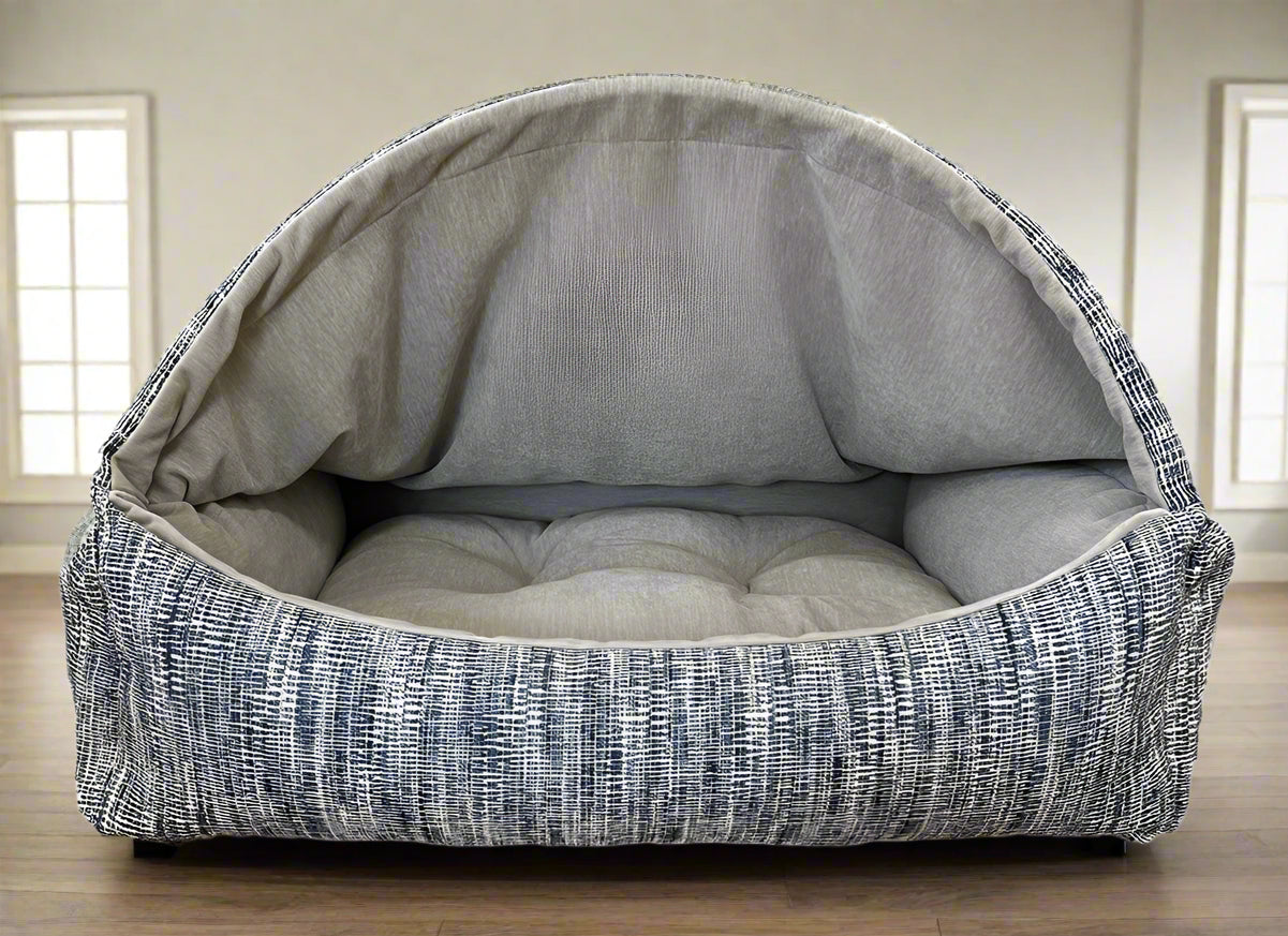 Winter White-Faux Fur Canopy Bed