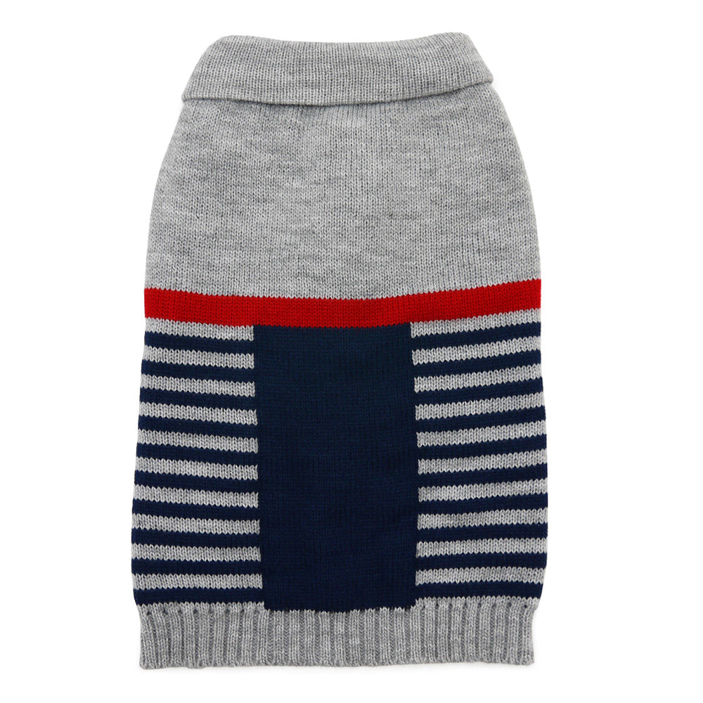 DOGO Preppy Necktie Dog Sweater