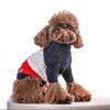 Sweater - Tricolor Braided Pullover Blue/White/Red
