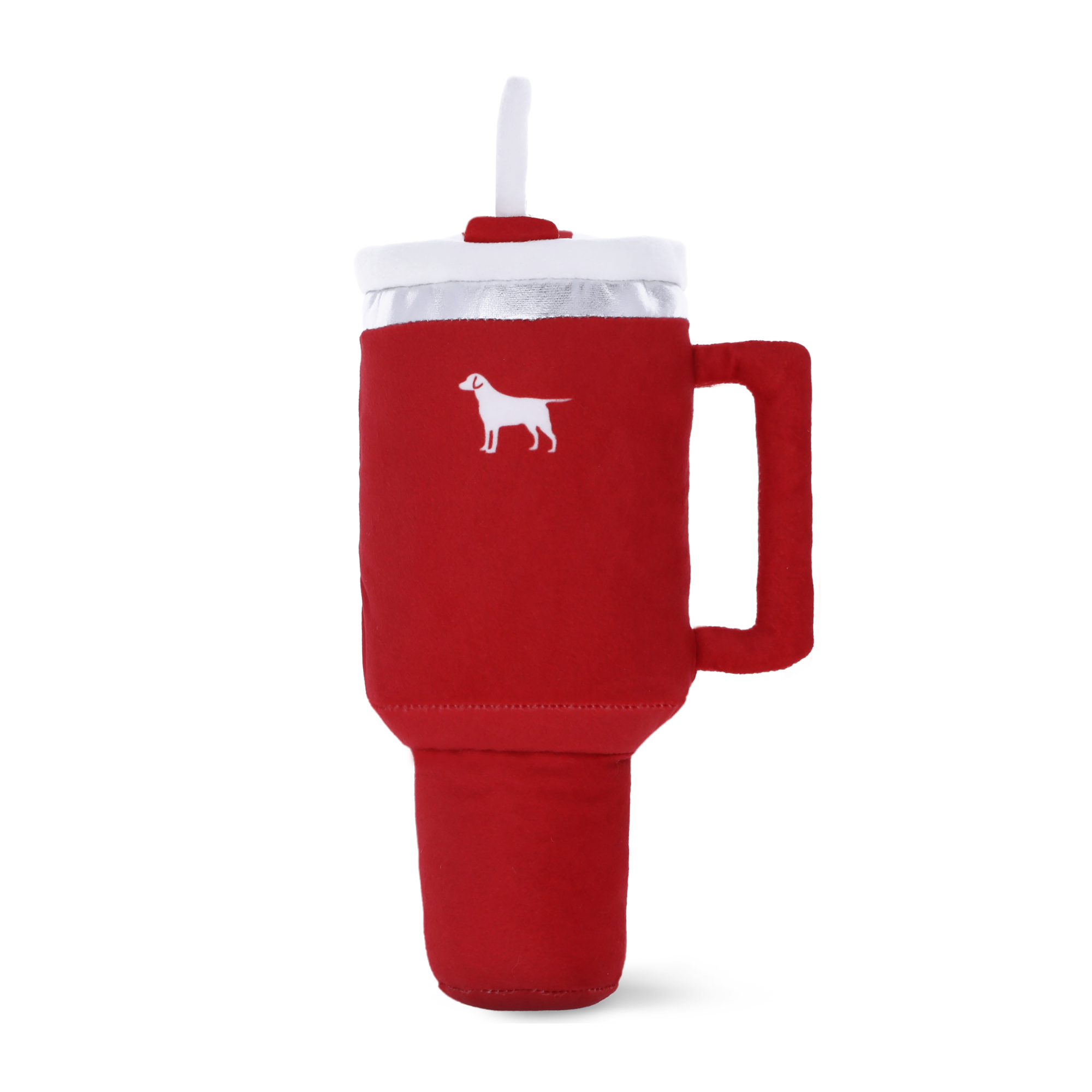 PUPROAR Pup Cup Dog Toy - Cute Squeaky Plush Tumbler Dog Toy