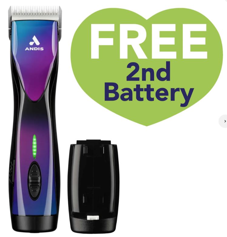 Pulse ZR II Purple Galaxy Limited Edition Clipper with Free Second Battery by Andis