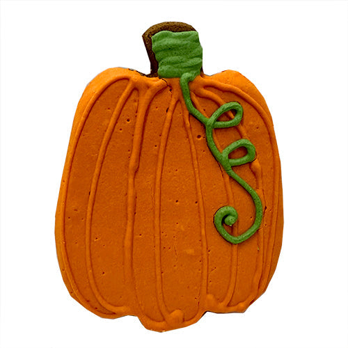 Bubba Rose Pumpkin Dog Treat (Iced Dog Cookie)
