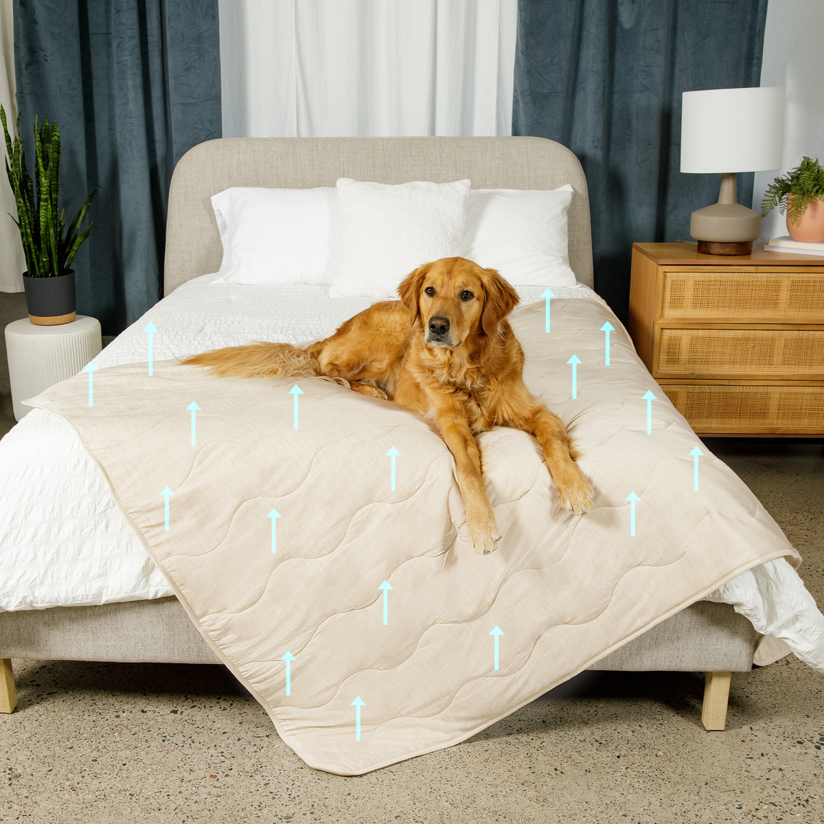 PupChill Cooling Waterproof Blanket Arctic Sand 